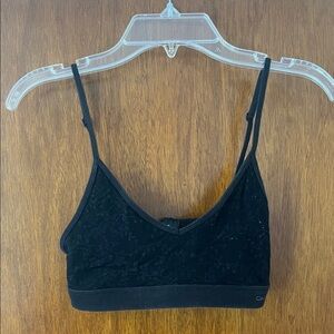 Calvin Klein Black Floral Lace Bralette